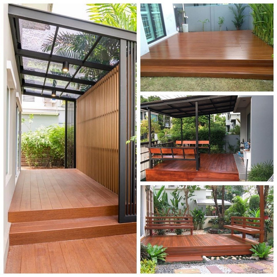 งานพื้นระแนงงานปูพื้นยกระดับ